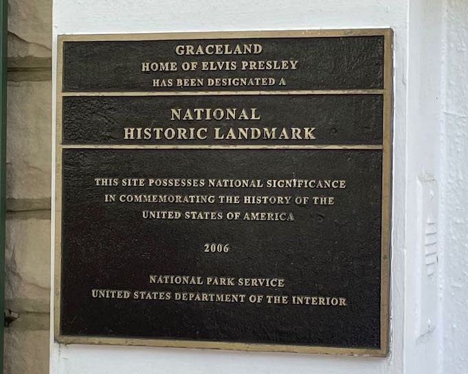 Graceland Plaque