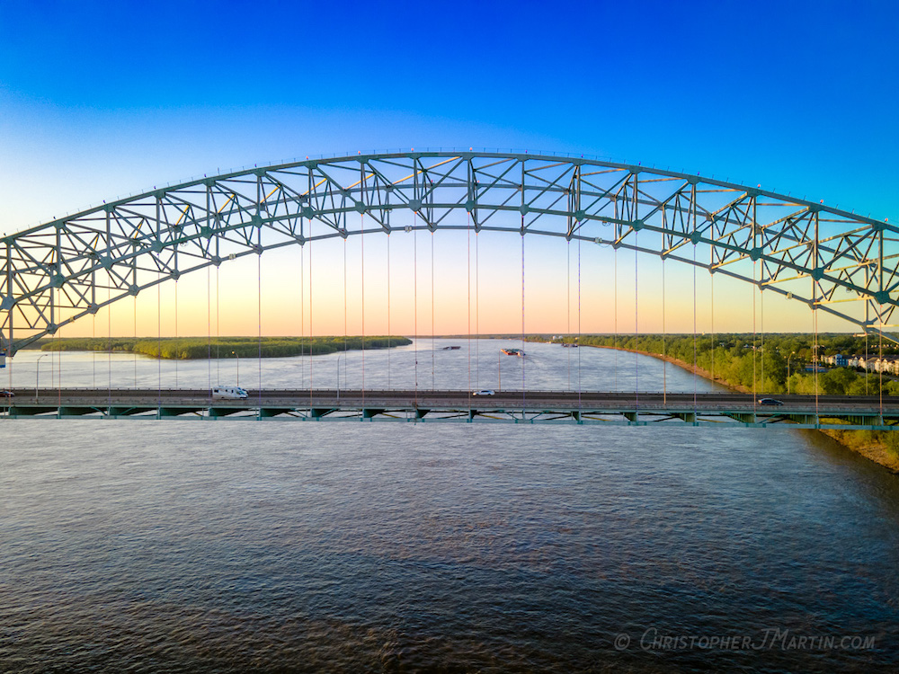 Memphis Bridge Drone Photo