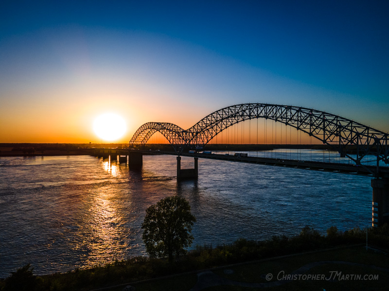 Memphis Bridge at Dusk