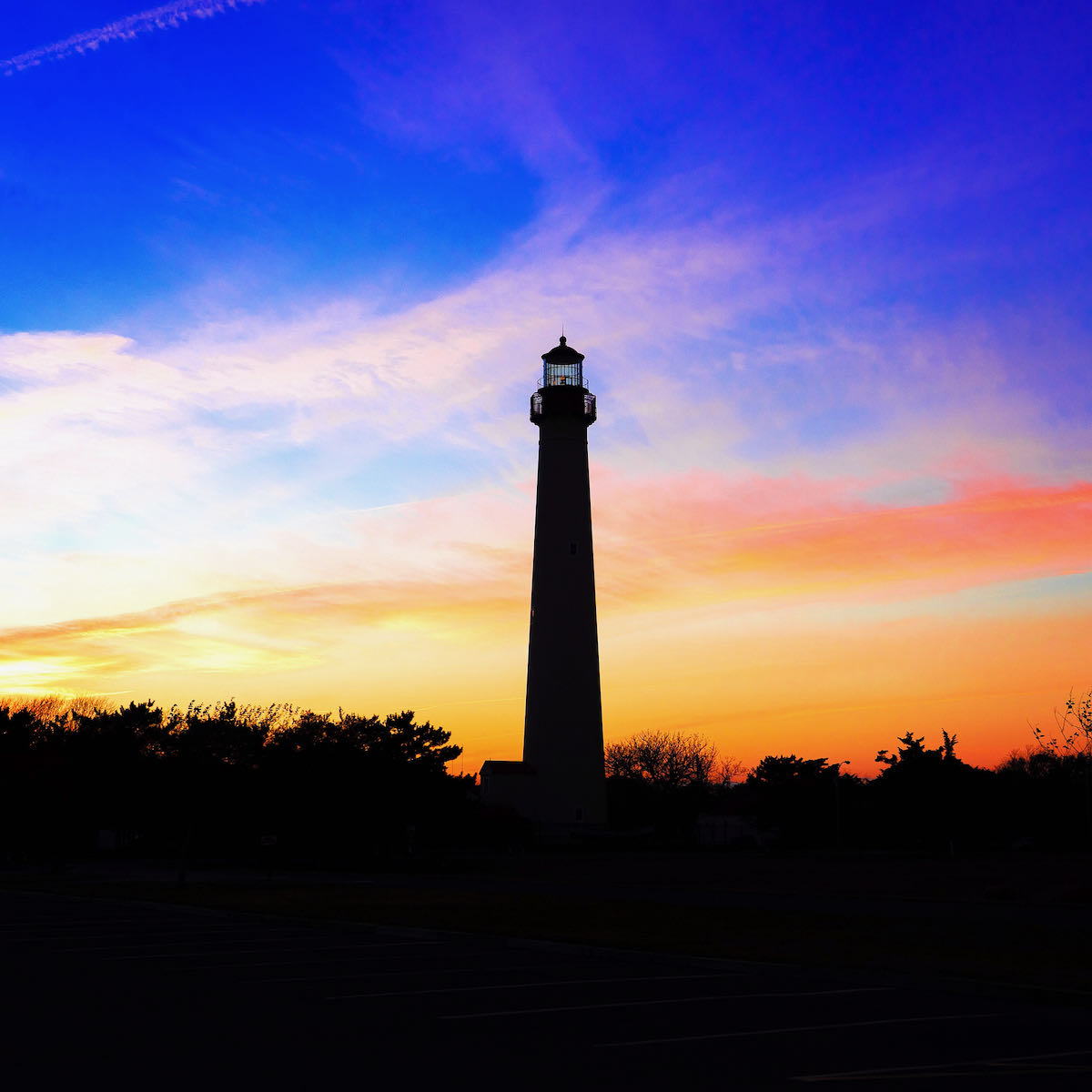 Cape May Lighthouse at sunset